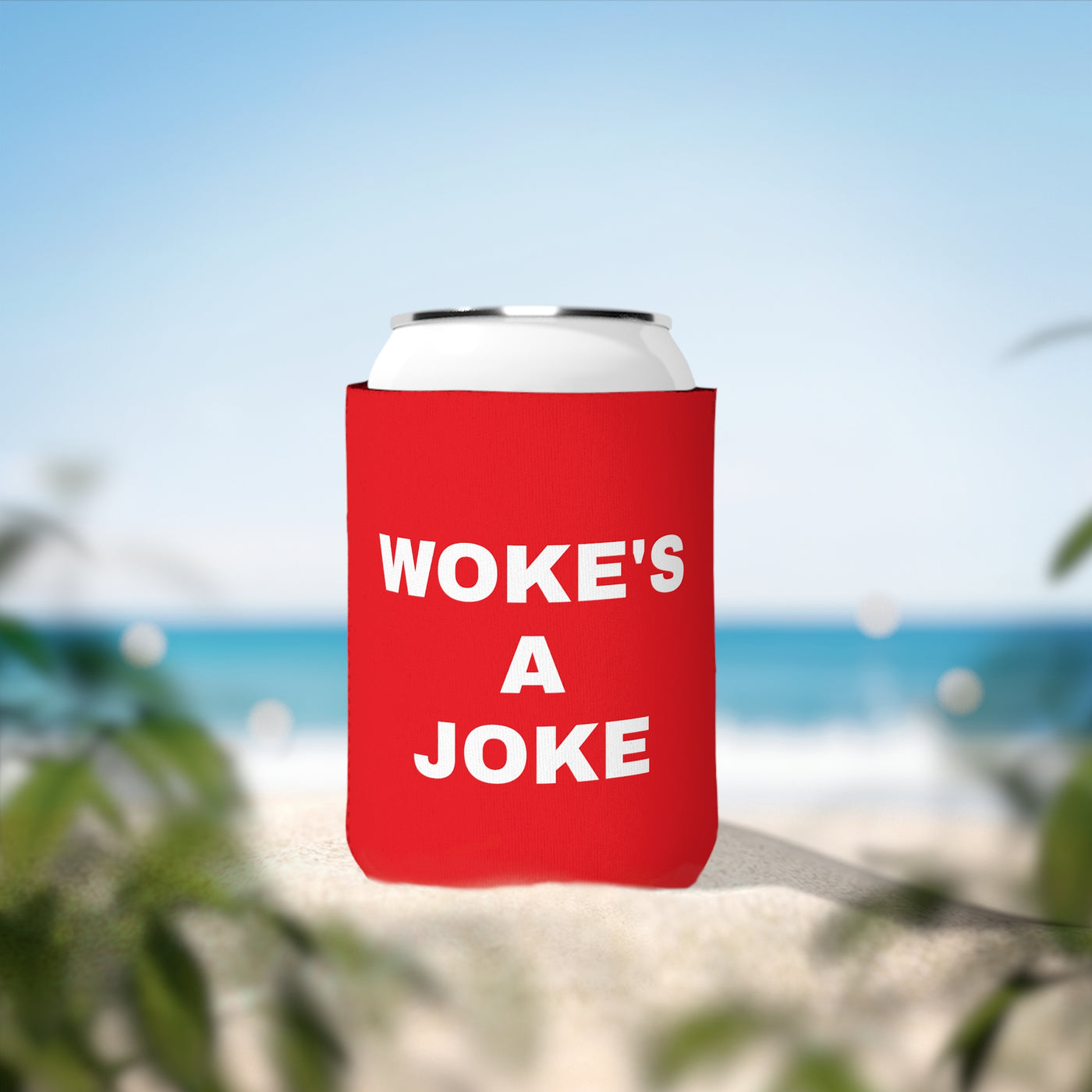 WOKE'S A JOKE PATRIOTIC COOZIE - Freedom First Supply