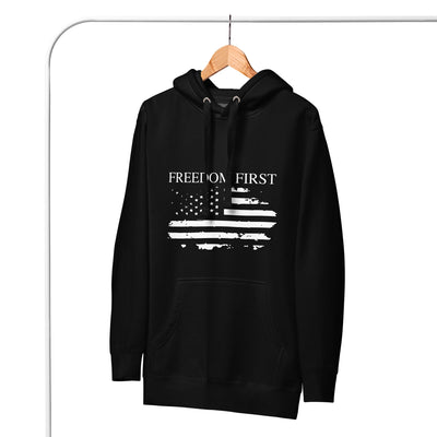 Faded Flag Patriotic Hoodie - Freedom First Supply