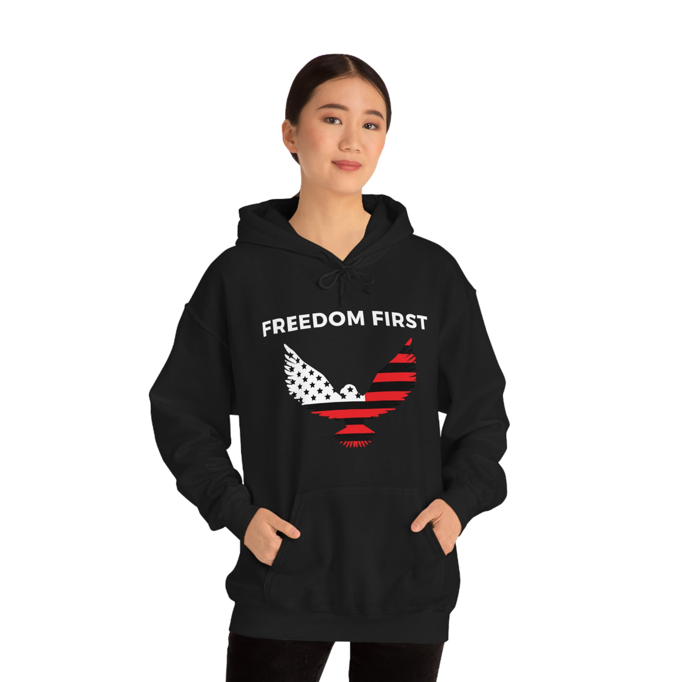 Free Eagle Patriotic Hoodie - Freedom First Supply