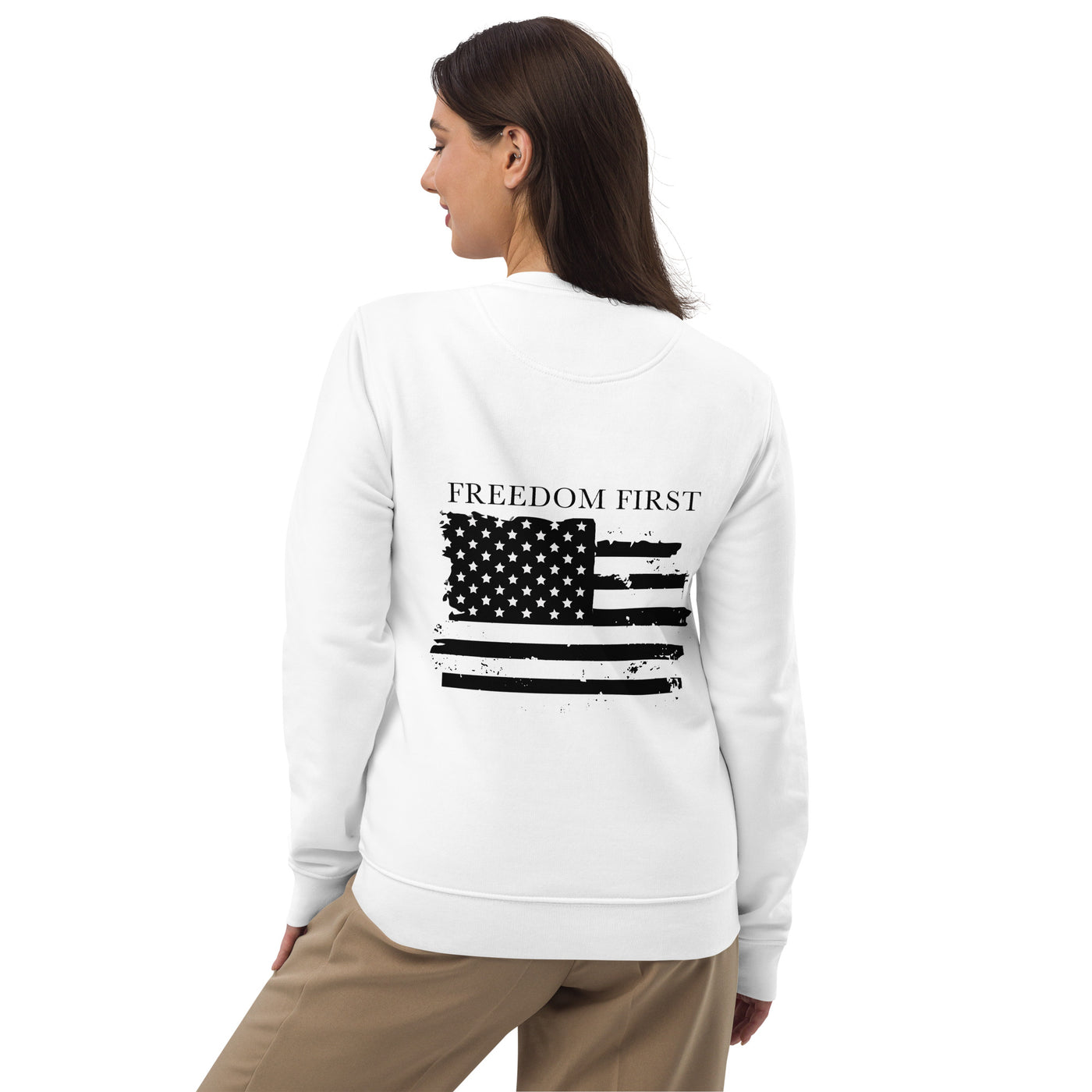 American Flag Sweatshirt - Freedom First Supply